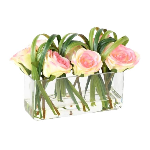 Rose Artificielle en Compo 40