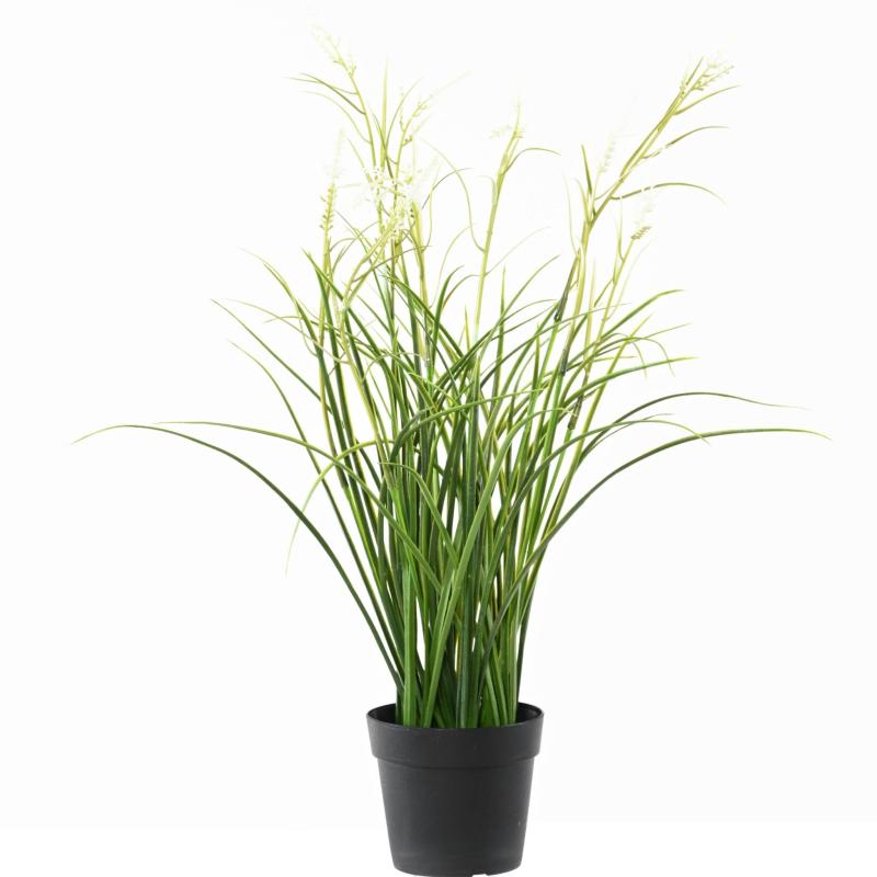 Acorus Artificiel Fleuri Pot
