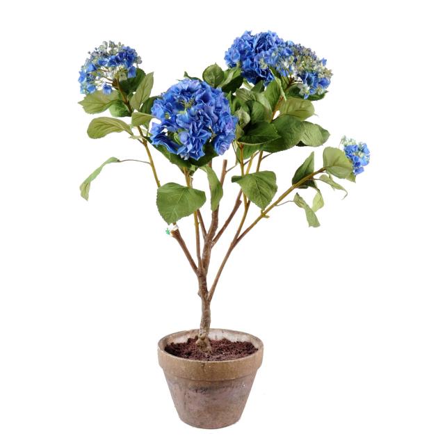 Hortensia Artificiel Pot en Terre