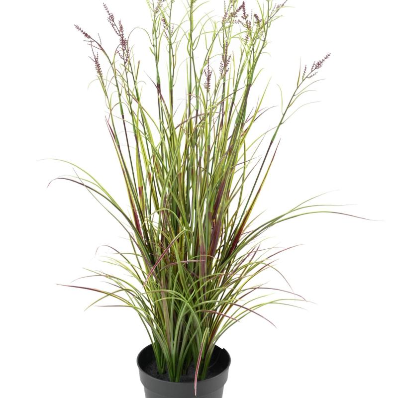Acorus Artificiel Fleuri Pot