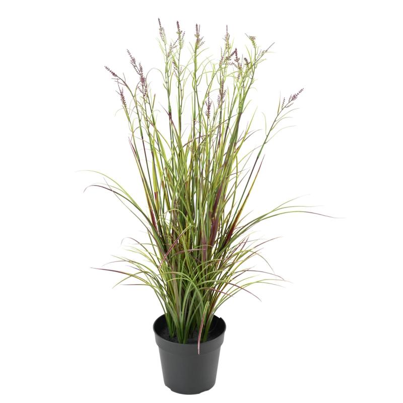 Acorus Artificiel Fleuri Pot